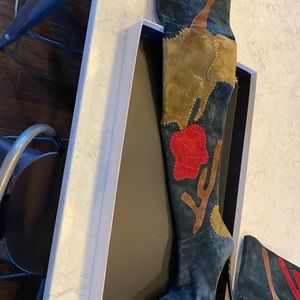 Burberry over knee boot